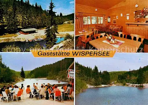 Wisper Wispersee Gaststaette Wispersee Terrasse Kat. Heidenrod