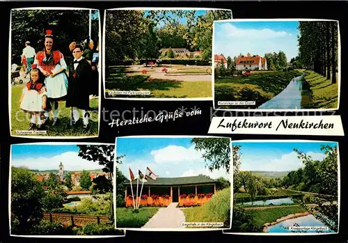 Neukirchen Knuellgebirge Schwalmer Trachten Golfplatz Parkrestaurant Kuranlage Kat. Neukirchen