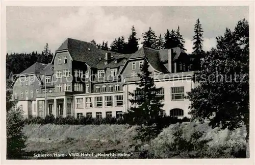 Schierke Harz VWR Hotel Heinrich Heine Kat. Schierke Brocken