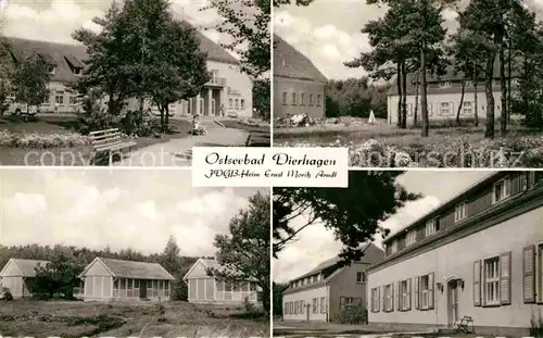 Dierhagen Ostseebad FDGB Heim Ernst Moritz Arndt Details Kat. Dierhagen Ostseebad