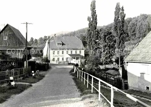 Langenhennersdorf Gasthof Bahra Kat. Bad Gottleuba Berggiesshuebel