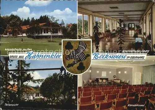 Hahnenklee Bockswiese Harz Wandelhalle Konzertsaal Kat. Goslar