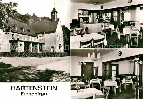 Hartenstein Zwickau Bahnhofsgaststaette Gastraum Kat. Hartenstein Zwickau