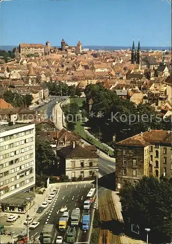 Nuernberg Gesamtansicht mit Burg Kat. Nuernberg