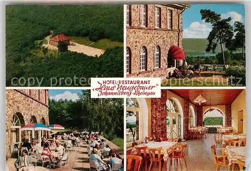 Johannisberg Rheingau Hotel Restaurant Haus Neugebauer Klappkarte Kat. Geisenheim