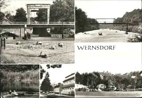 Fuerstenwalde Spree Wernsdorf Schleuse Boote Ortsansichten Kat. Fuerstenwalde