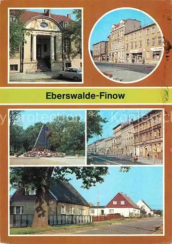 Finow Eberswalde Alte Forstakademie Wilhelm Pieck Strasse Denkmal Widerstandskaempfer Kat. Eberswalde Finow