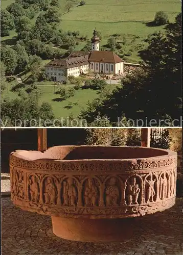 St Ulrich Schwarzwald Pfarrkirche und Pfarrhaus