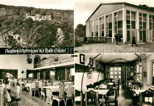 Thale Harz Berghotel Rosstrappe Gaststaette Ritterklause Kat. Thale