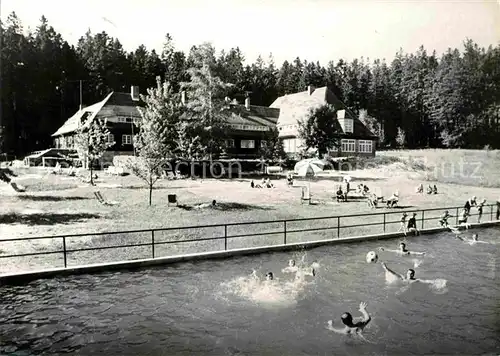 Schoenfeld Pfaffroda Ferienheim VEB TuR Dresden Schwimmbad