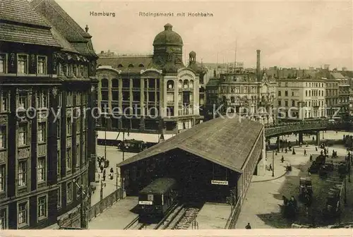 Hamburg Roedingsmarkt Hochbahn Kat. Hamburg