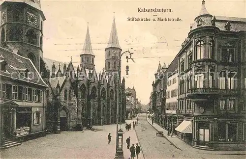 Kaiserslautern Stiftskirche Marktstrasse Kat. Kaiserslautern