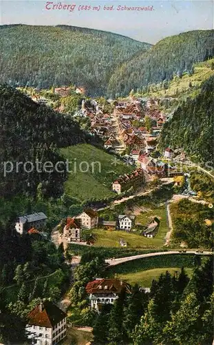 Triberg Schwarzwald Panorama Kat. Triberg im Schwarzwald