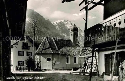 Grainau Zugspitze Kirche Kat. Grainau