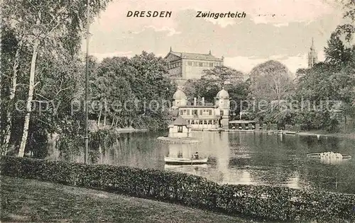 Dresden Zwingerteich Kat. Dresden Elbe