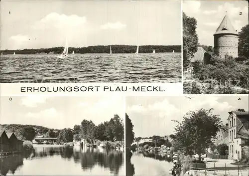 Plau Mecklenburg Plauer See Burgturm Elde Kat. Plau See
