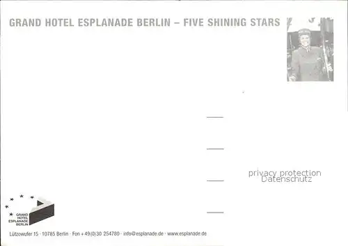 Berlin Grand Hotel Esplanade  Kat. Berlin