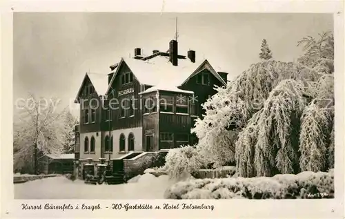 Baerenfels Erzgebirge Restaurant und Hotel Felsenburg Kat. Altenberg