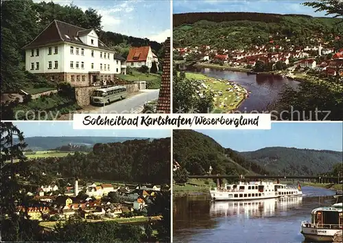 Karlshafen Bad Soleheilbad Weser Ausflugsdampfer Weserbergland Kat. Bad Karlshafen