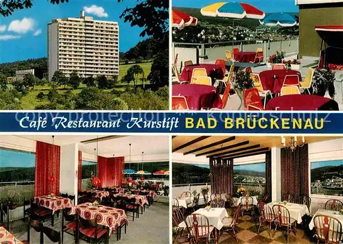 Bad Brueckenau Cafe Restaurant Kurstift Kat. Bad Brueckenau