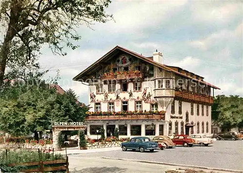 Kochel See Hotel Alpengasthof Schmied von Kochel Kat. Kochel a.See