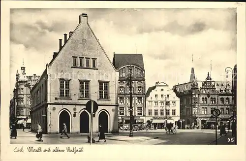 Kiel Markt Altes Rathaus Kat. Kiel