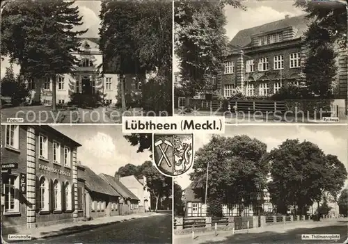 Luebtheen Postamt Rathaus Leninstrasse Thaelmannplatz Kat. Luebtheen