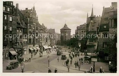 Nuernberg Koenigsstrasse Frauentorturm Kat. Nuernberg