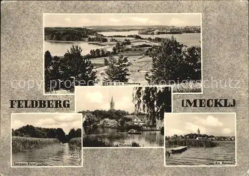 Feldberg Mecklenburg Huettenberg Haussee Seerosen Kanal Kat. Feldberger Seenlandschaft