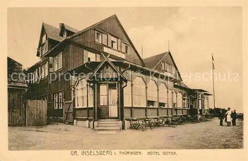 Gotha Thueringen Grosser Inselberg Hotel Kat. Gotha