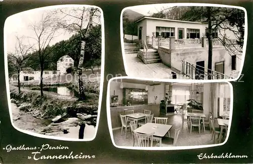 Oppenhausen Ehrbachklamm Gasthaus Pension Tannenheim Kat. Boppard
