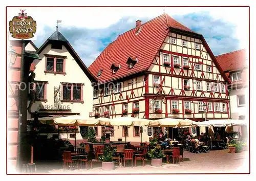 Lohr Main Brauerei Gasthof Schoenbrunnen Kat. Lohr a.Main