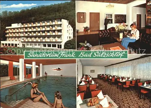 Bad Salzschlirf Sanatorium Frank Hallenbad Kat. Bad Salzschlirf