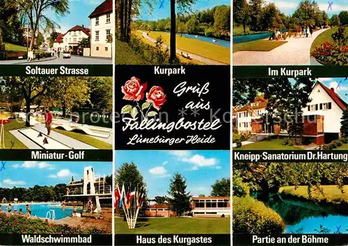 Fallingbostel Soltauer Strasse Miniaturgolf Waldschwimmbad Kurpark Boehme Kat. Bad Fallingbostel