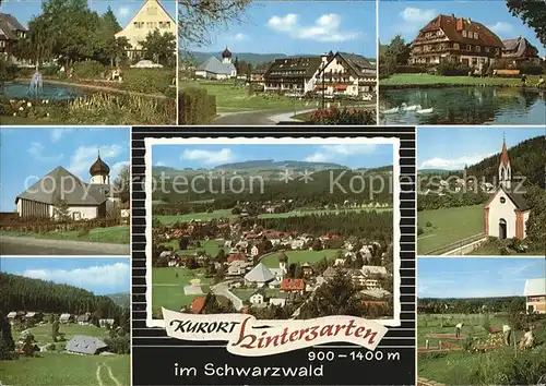 Hinterzarten Teilansichten Kurort Schwarzwald Kirche Kapelle Kat. Hinterzarten