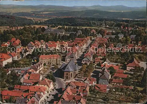 Arolsen Bad Zentrum Kirche Fliegeraufnahme Kat. Bad Arolsen