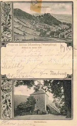 Schaumburg Rinteln Wesergebirge Glockenturm Kat. Rinteln