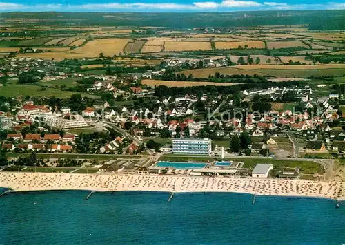 Groemitz Ostseebad Fliegeraufnahme mit Strand Kat. Groemitz