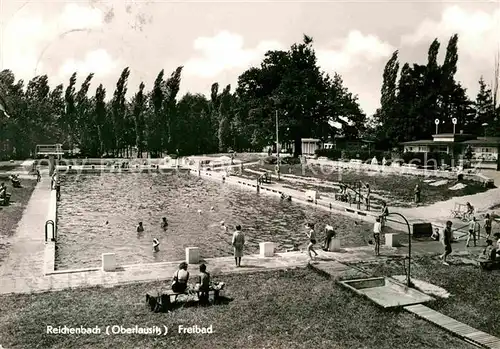 Reichenbach Oberlausitz Freibad Kat. Reichenbach Oberlausitz