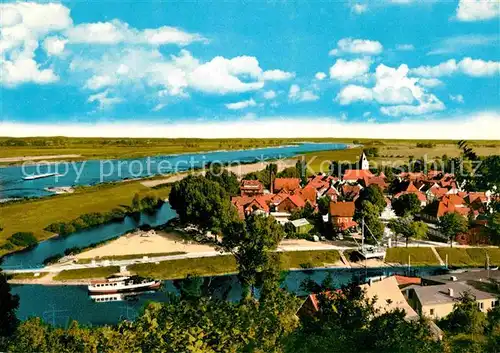 Hitzacker Elbe Blick vom Weinberg Kat. Hitzacker (Elbe)