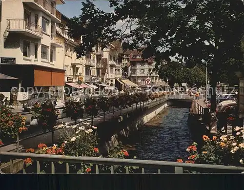 Bad Herrenalb Therme Innenstadt Partie am Bachlauf Kat. Bad Herrenalb