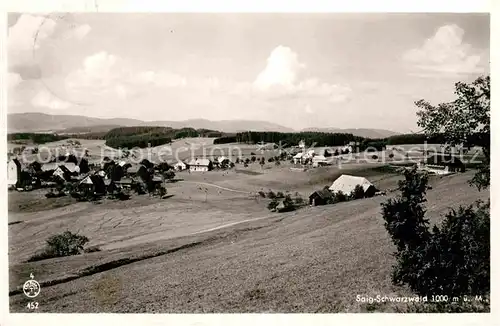 Saig Schwarzwald Panorama Kat. Lenzkirch