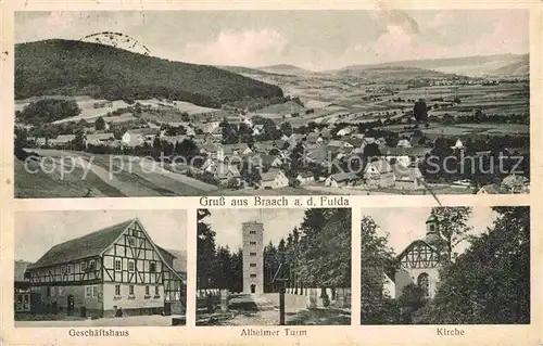 Braach Rotenburg Fulda Kirche Turm Altheimer Fachwerk Kat. Rotenburg a.d. Fulda