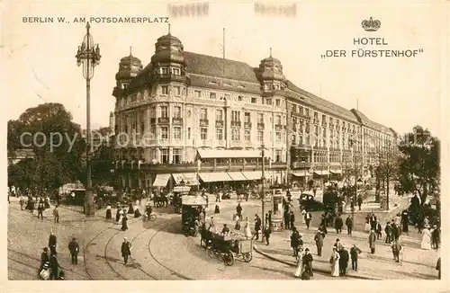 Berlin Potsdamer Platz Hotel Der Fuerstenhof Fassade Kat. Berlin