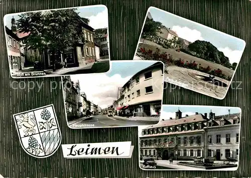 Leimen Hauptstrasse Rathaus Kat. Leimen (Baden)