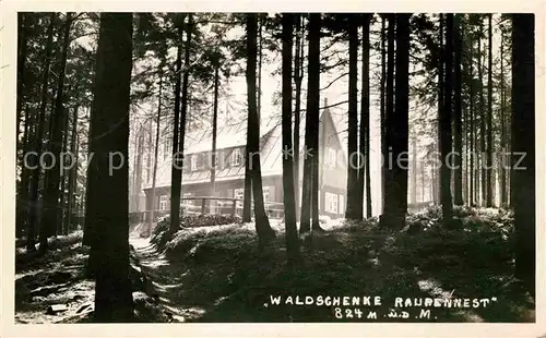 Altenberg Erzgebirge Waldschaenke Raupennest Kat. Geising