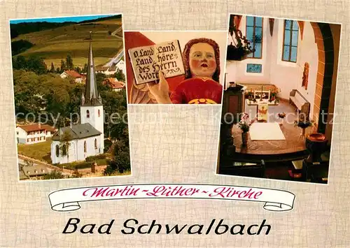 Schwalbach Bad Martin Luther Kirche Altar Kat. Bad Schwalbach