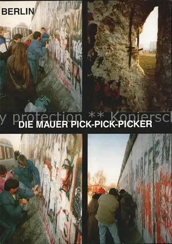 Berliner Mauer Berlin Wall Mauer Pick Pick Picker  Kat. Berlin