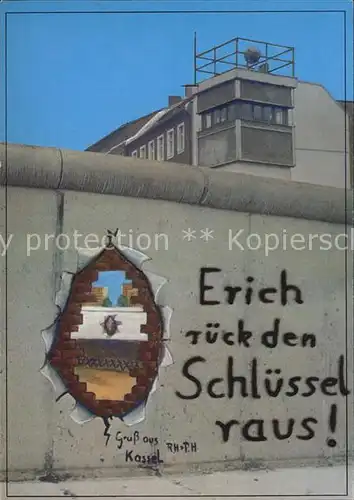 Berliner Mauer Berlin Wall Graffiti Bernauer Strasse  Kat. Berlin