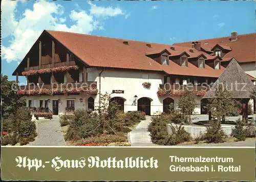 Griesbach Rottal Appatementhaus Rottalblick Kat. Bad Griesbach i.Rottal